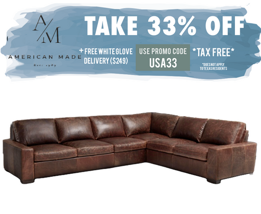 American Made Mount Rushmore Studio Sectional