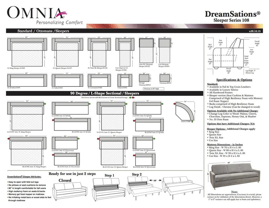 Omnia DreamSations 108 - leatherfurniture