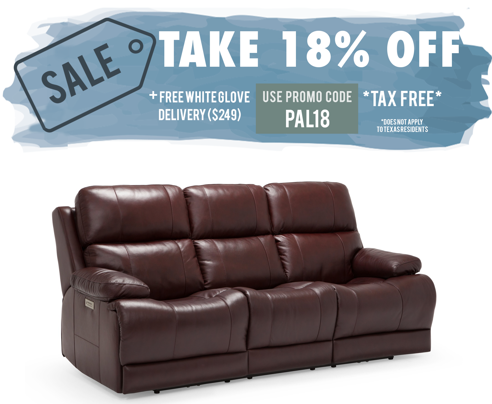 Aleena leather power reclining discount sofa with power headrest