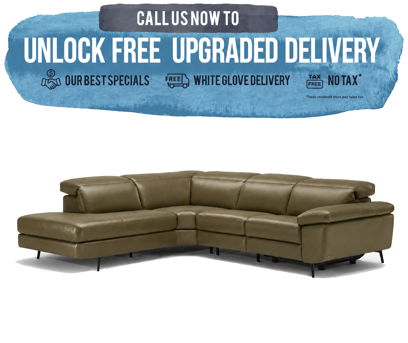 Natuzzi Editions Coro C217 - Sectional Reclining Comfort - Leather