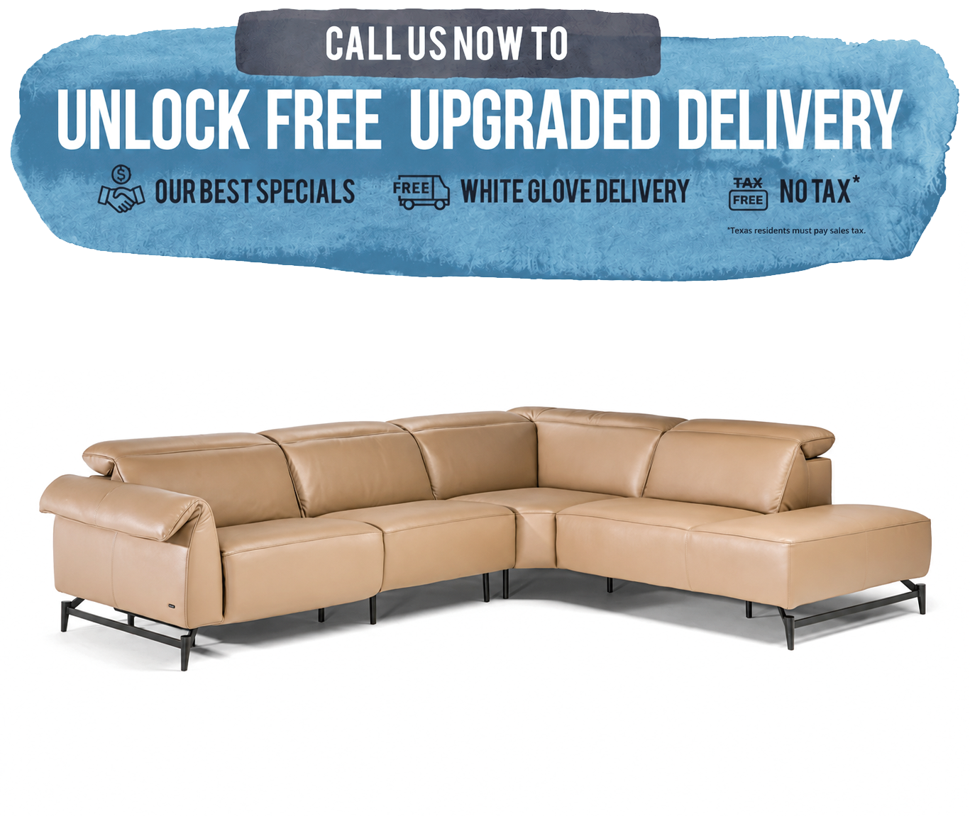 Natuzzi-Leggiadro-C143-Leather-Sectional