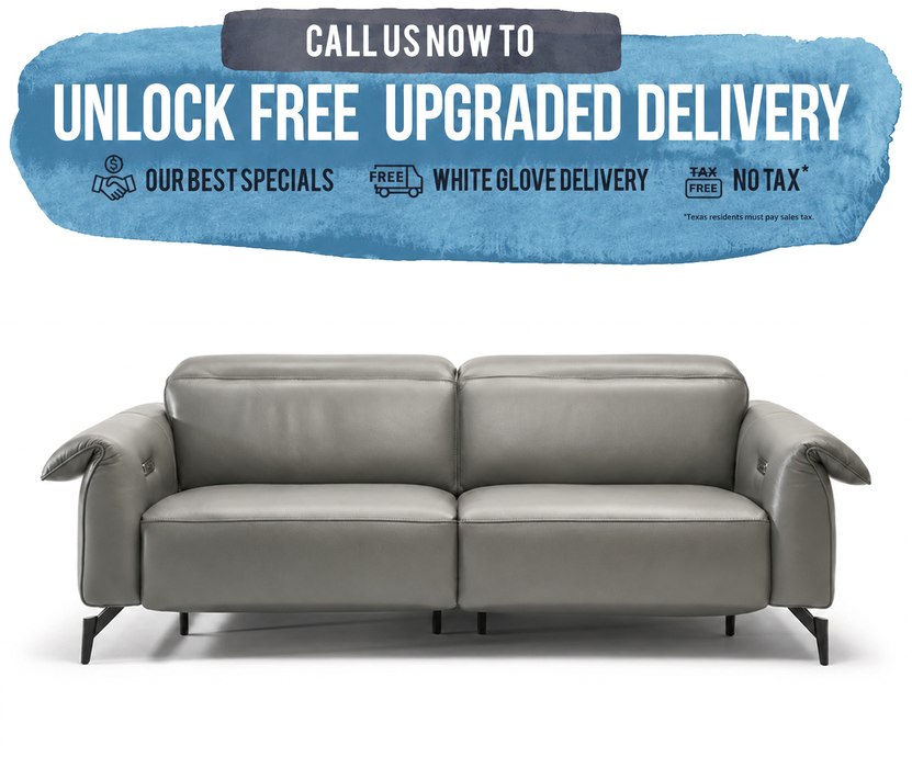 Natuzzi Leggiadro C143 Sofa - Leather Reclining Comfort - Leather