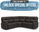 Palliser Oakwood Sectional 41049