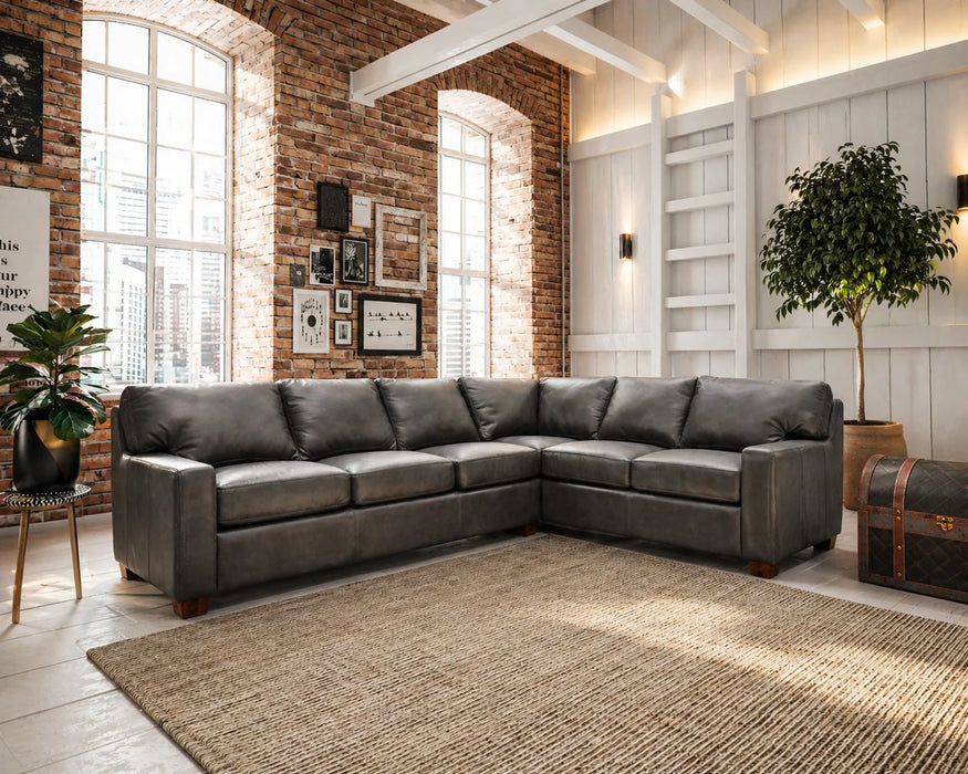 Omnia Albany Leather Sectional