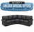Omnia Fairfield Leather Sectional