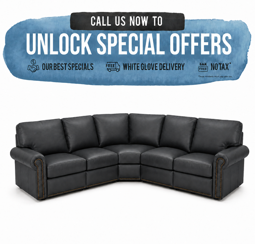 Omnia Fairfield Leather Sectional