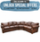 Omnia Tucson Leather 6 Seat Sectional