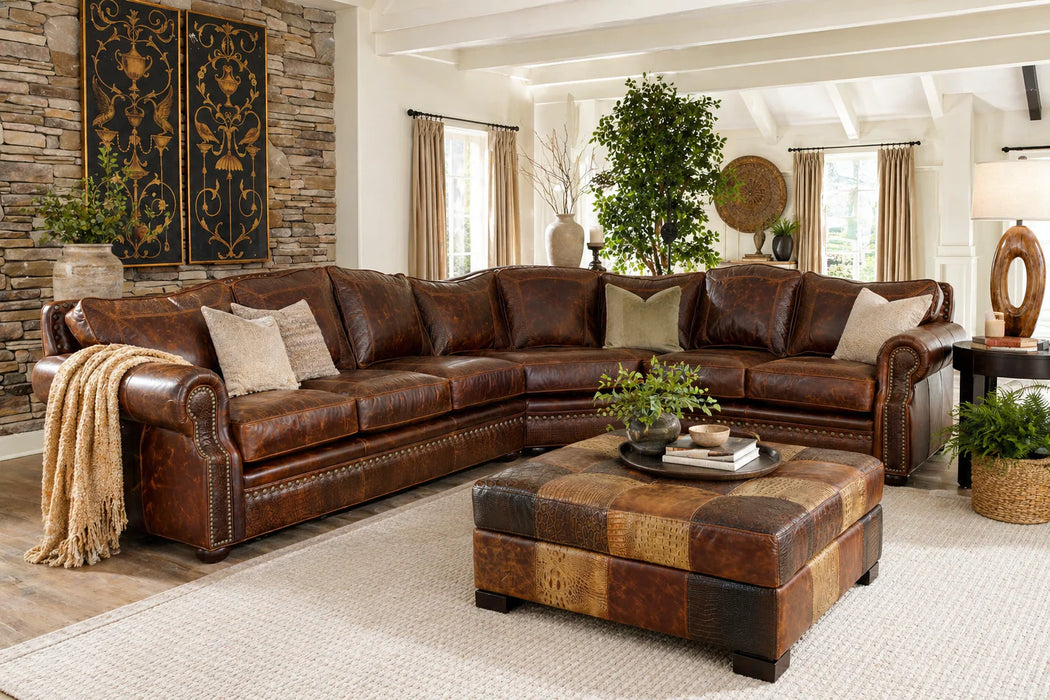 Omnia Tucson Leather Sectional