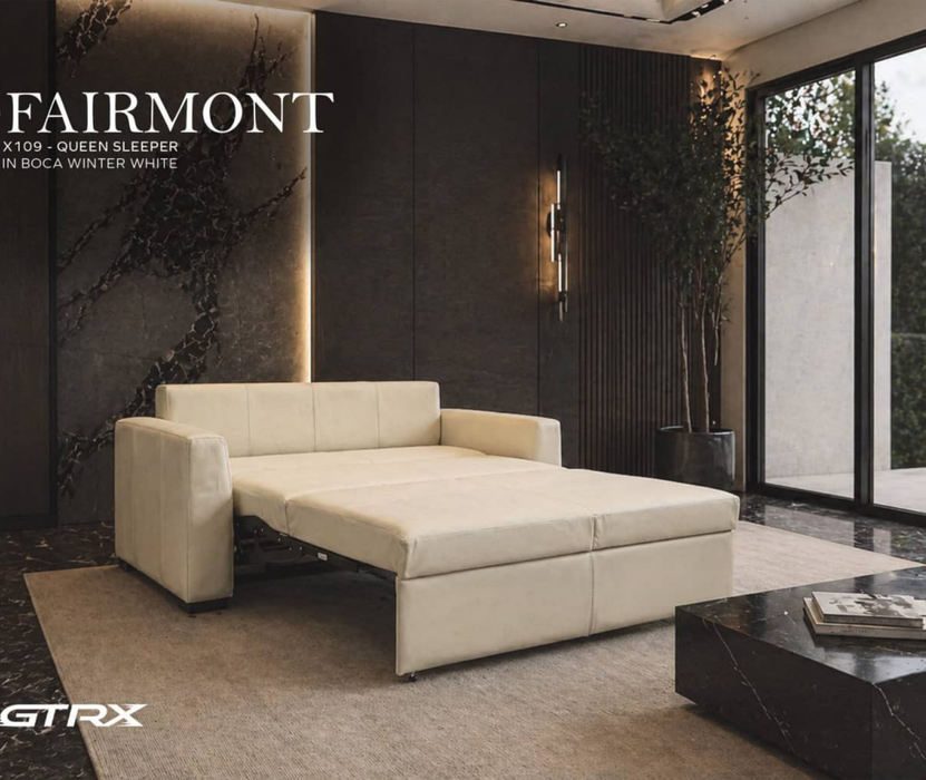 GTRX Fairmont X109 Sleeper Sofa with the queen bed extended