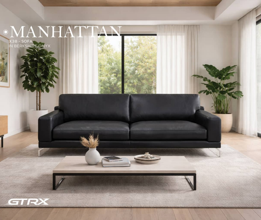 GTRX Manhattan X38 Sofa shown in a living room