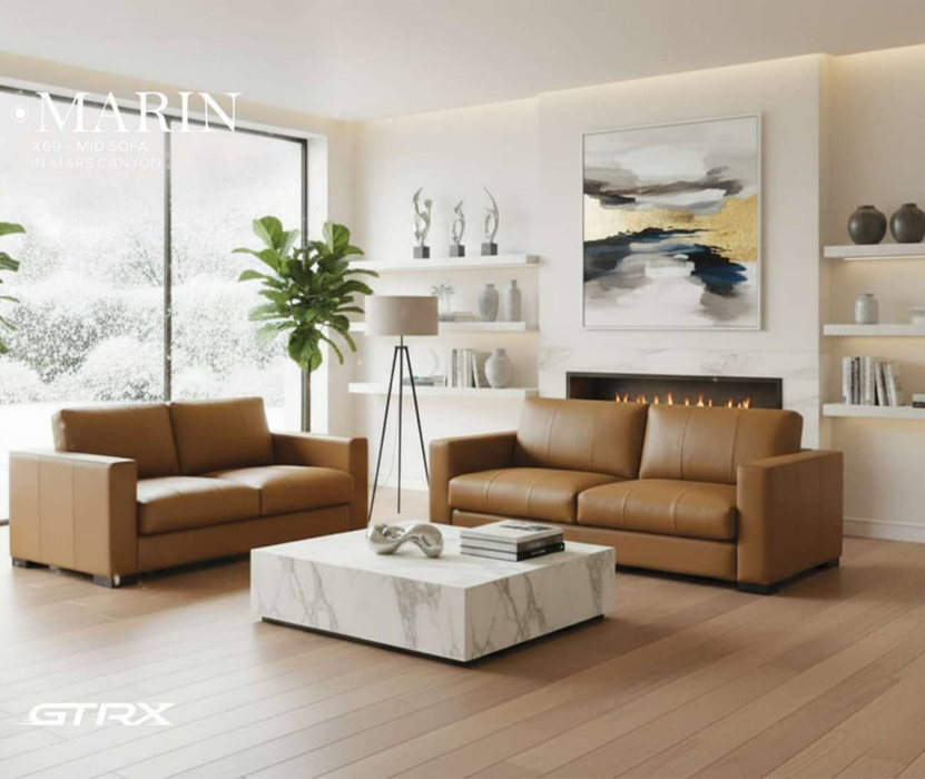 GTRX Marin X69 Sofa shown in a living room