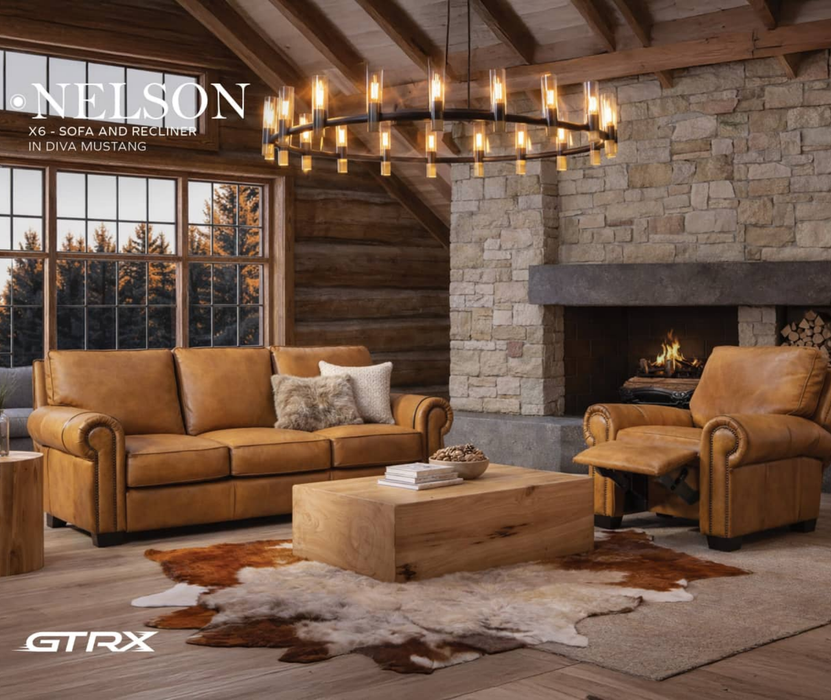 GTRX Nelson X6 Sectional shown in a living room