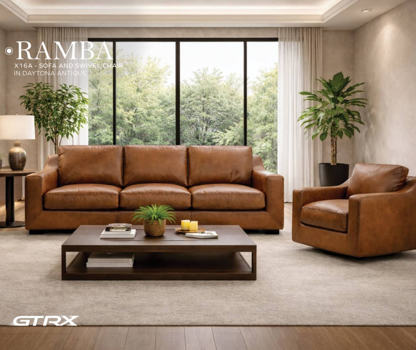 GTRX Ramba Luxe X16 Sofa shown in a living room