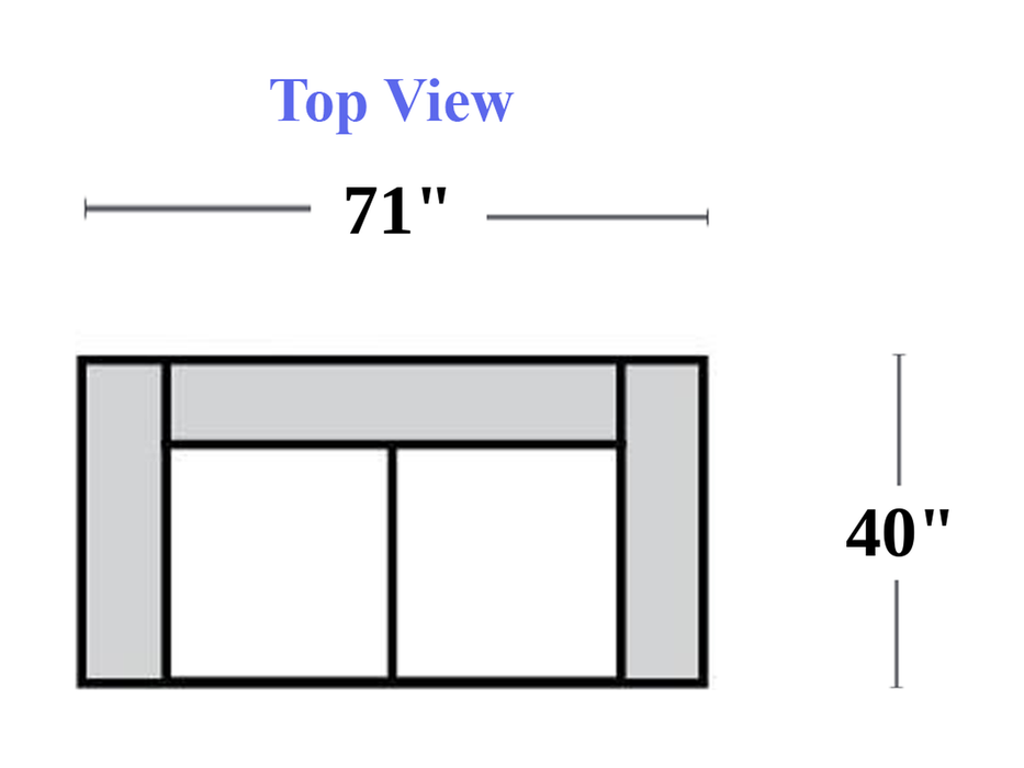 GTRX Scottsdale X28A Sleeper Sofa — 20 - Loveseat dimensions