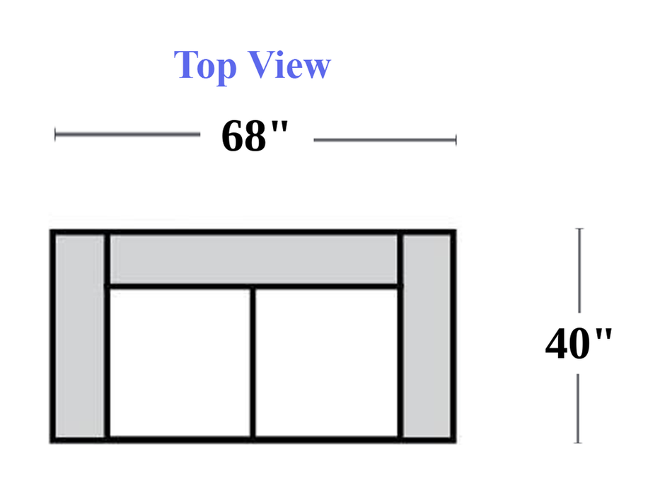 GTRX Tucson X28 Sleeper Sofa — 20 - Loveseat dimensions