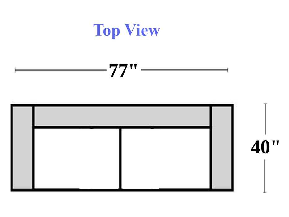 GTRX Tucson X28 Sleeper Sofa — 30 - Sofa dimensions