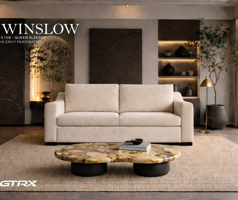 GTRX Winslow X108 Sleeper Sofa shown in a living room