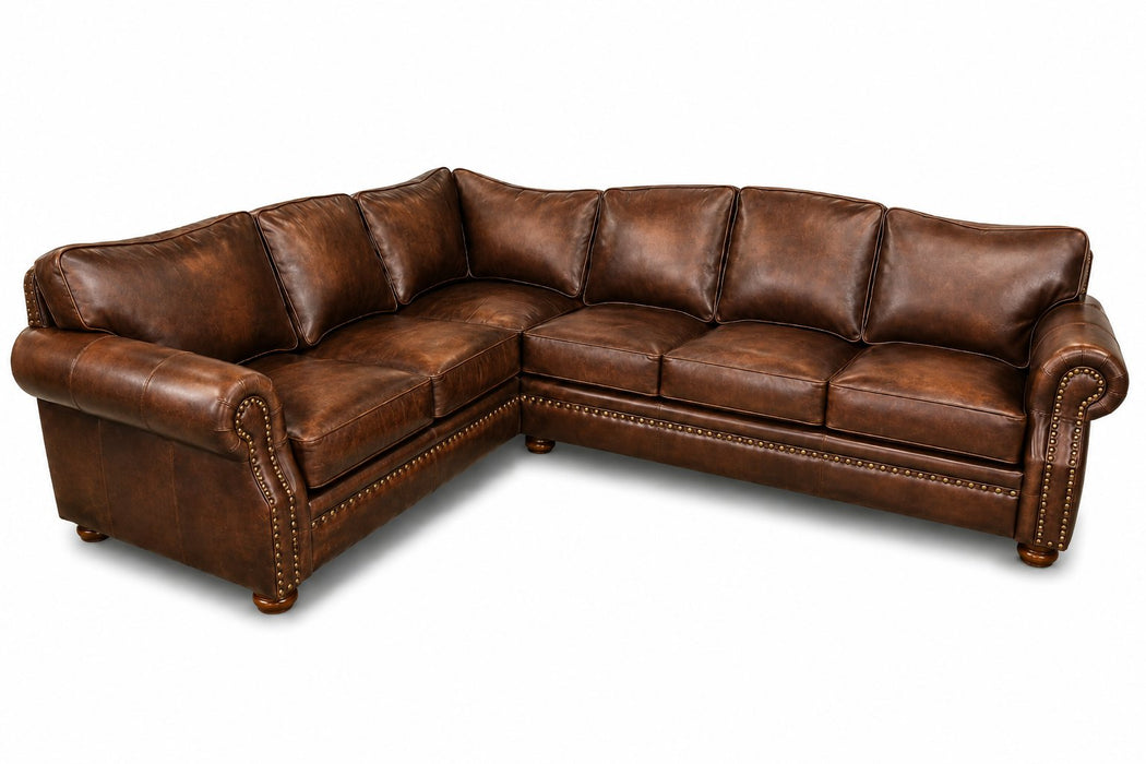 omnia laredo sectional leather