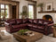 omnia laredo sectional leather red leather Rustic room