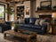 omnia laredo sofa blue leather room