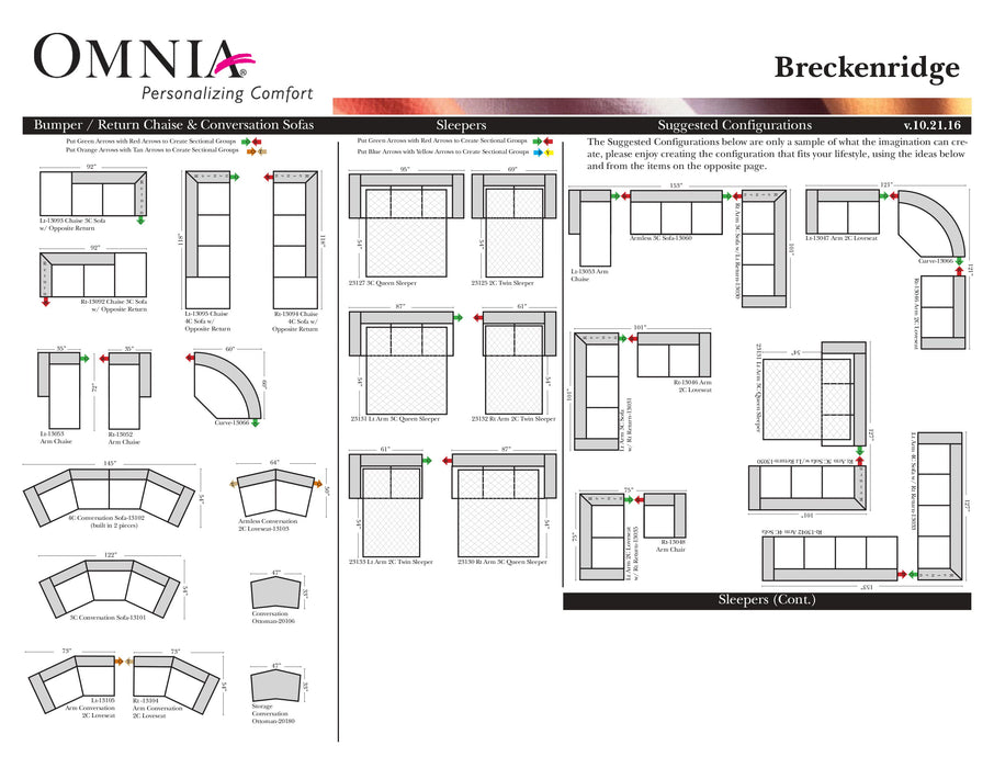 Omnia Breckenridge Sectional - leatherfurniture