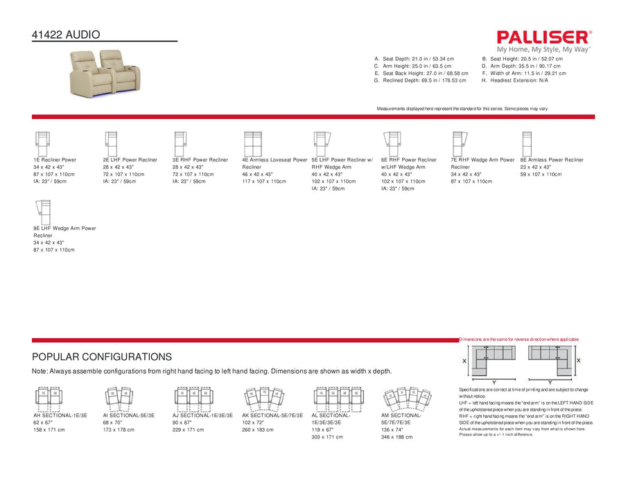 Palliser Audio Theater - leatherfurniture