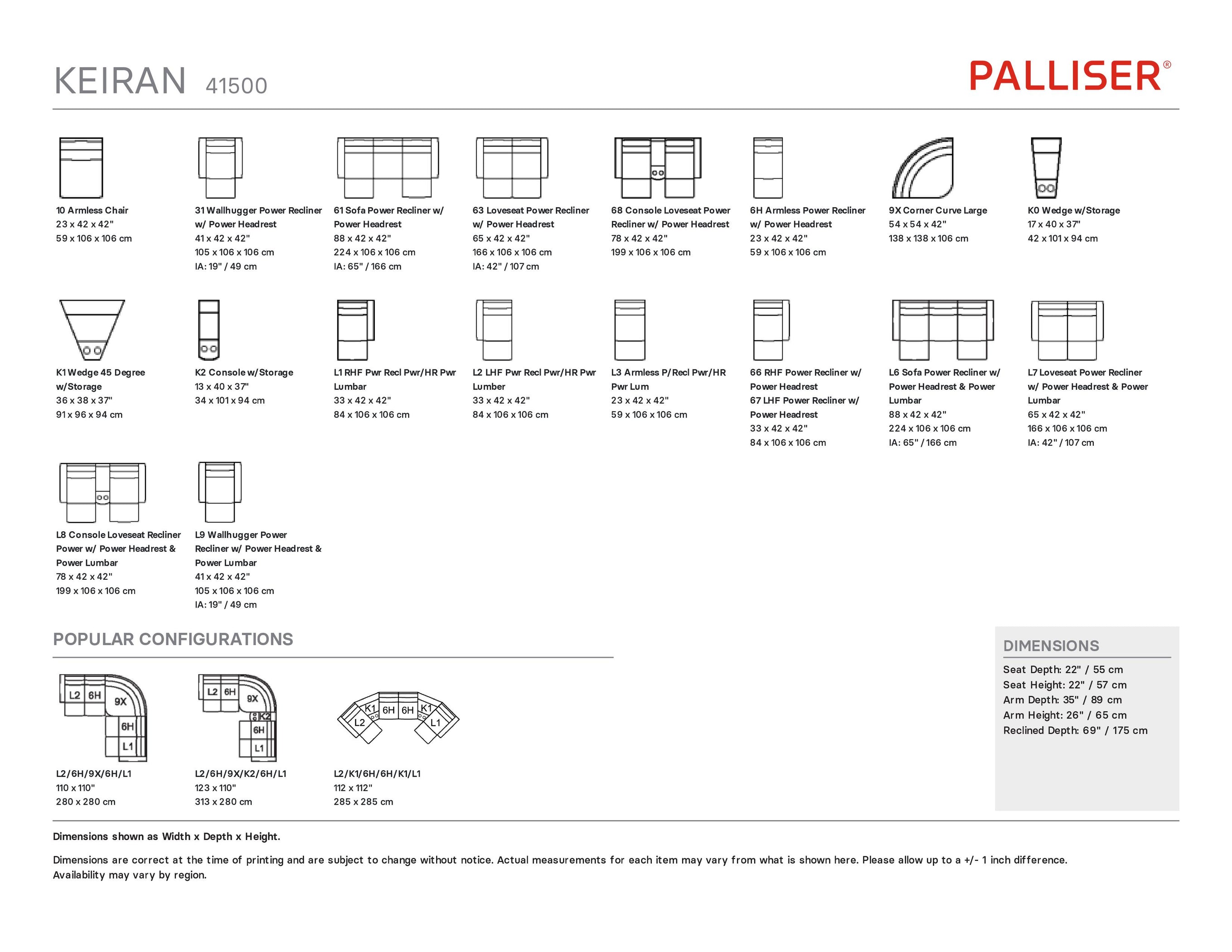 Palliser Keiran 41500 Leather Furniture