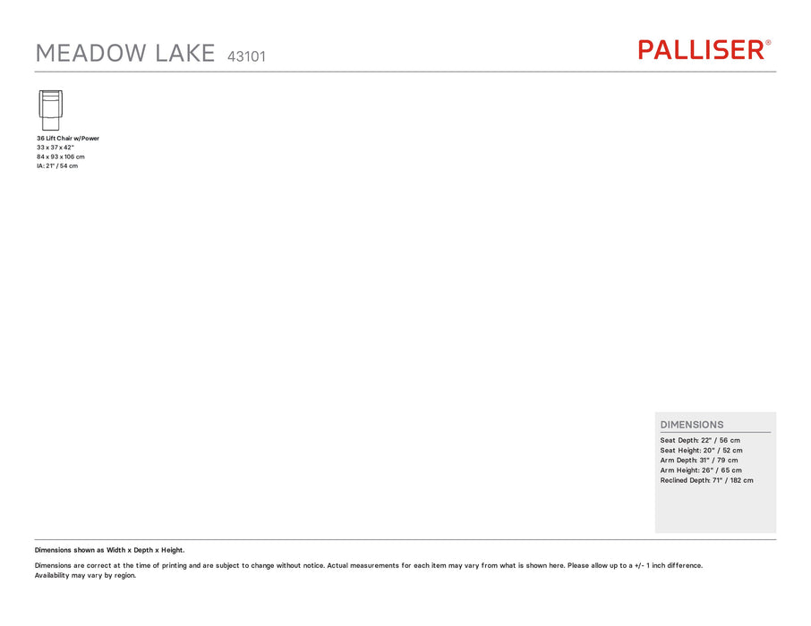 Palliser Meadow Lake Recliner