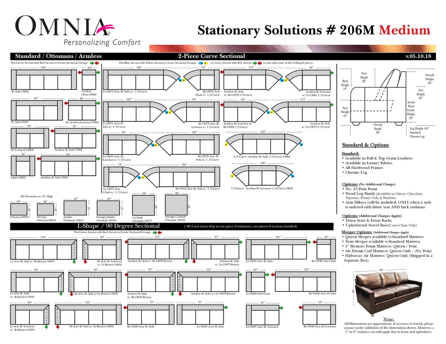 Omnia Stationary Solutions 206 - leatherfurniture