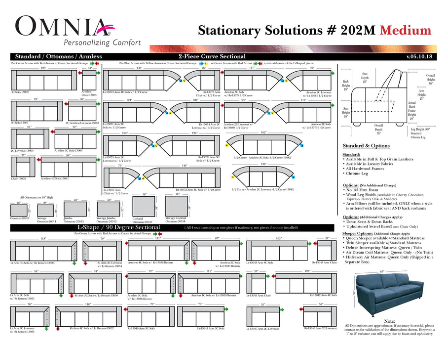 Omnia Stationary Solutions 202 - leatherfurniture