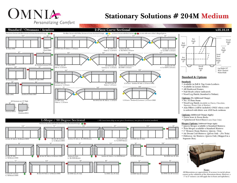Omnia Stationary Solutions 204 - leatherfurniture