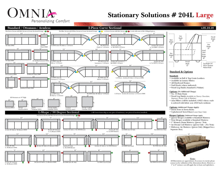 Omnia Stationary Solutions 204 - leatherfurniture