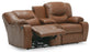 Dugan - Powered Reclining Loveseat reclined right front view