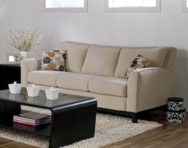 India - example living room w/ 3 cushion sofa