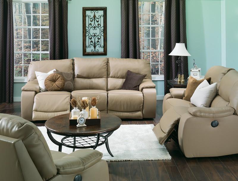 Norwood - example living room w/ Powered Reclining Sofa and Powered Reclining Loveseat
