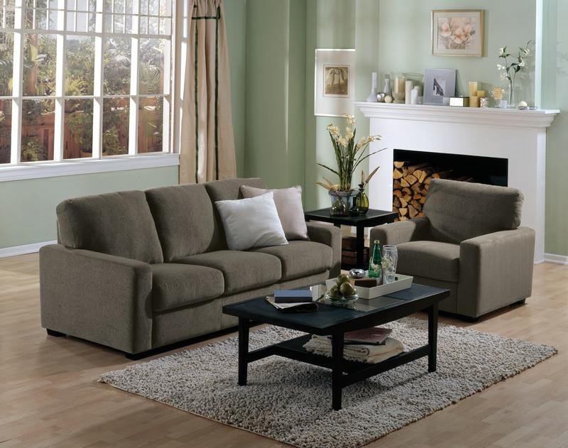 Westend - example living room w/ 3 cushion sofa and armchair