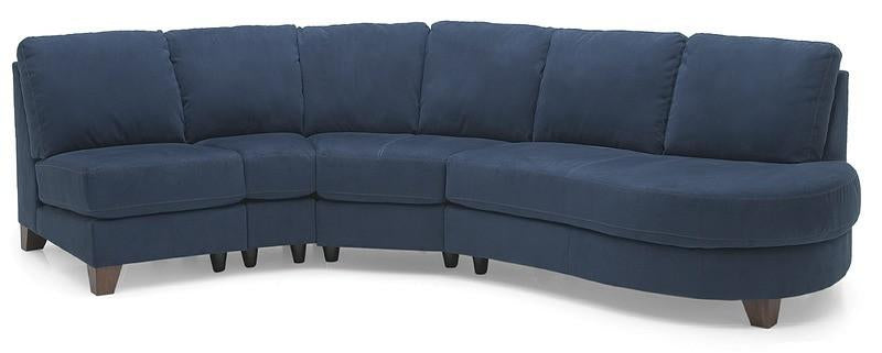 Juno - Left Arm Sofa. Right Arm Chaise front view