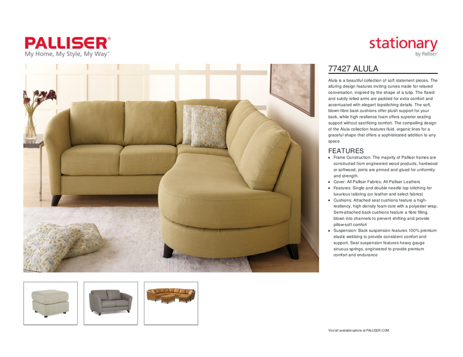 Palliser Alula Sofa - leatherfurniture