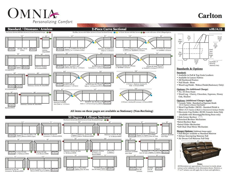 Omnia Carlton Sectional - leatherfurniture