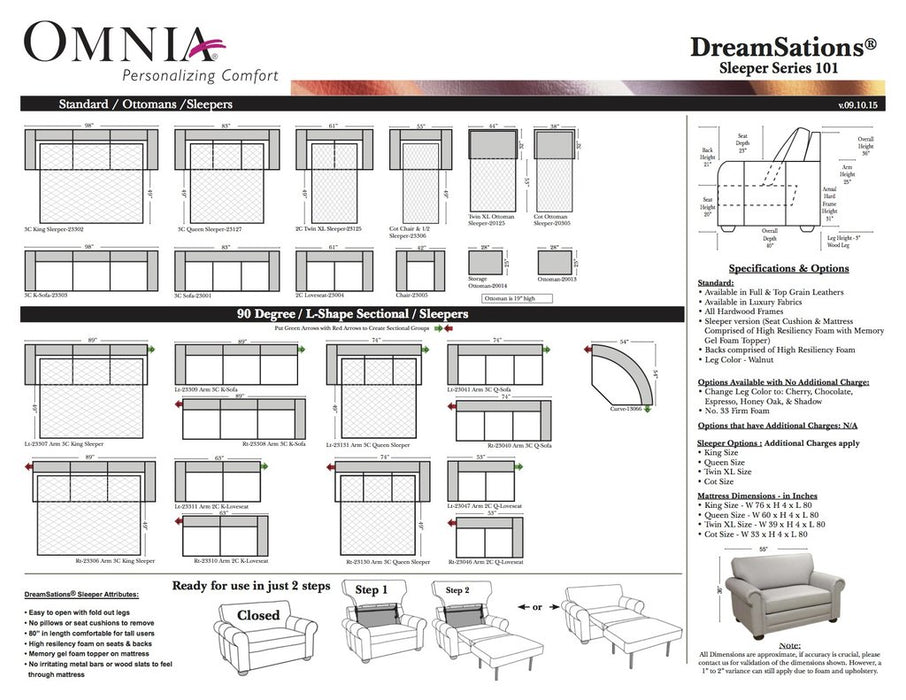 Omnia DreamSations 101 - leatherfurniture