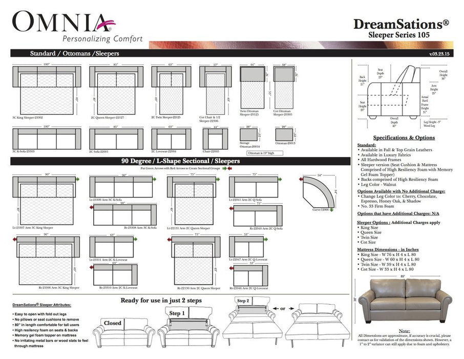 Omnia DreamSations 105 - leatherfurniture