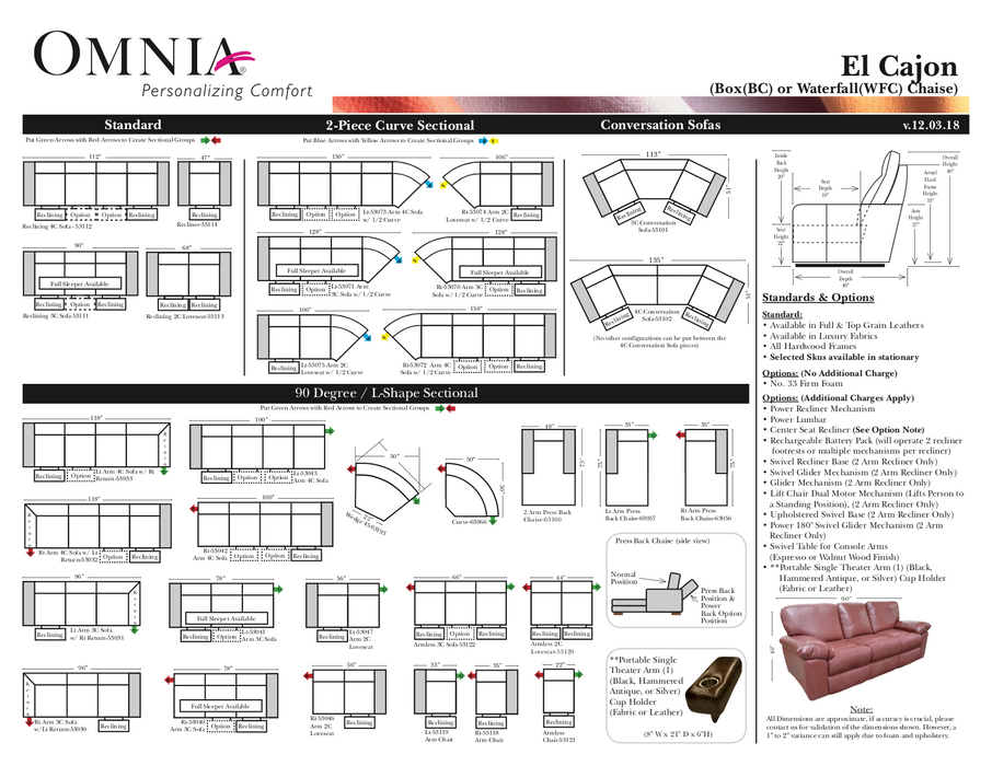 Omnia El Cajon Sectional - leatherfurniture