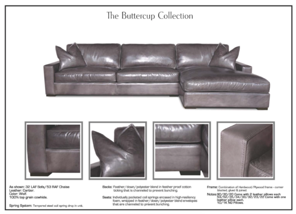 Eleanor Rigby Buttercup Sofa - Customize Yours Today - Leather Eleanor Rigby Buttercup Sofa - Customize Yours Today - Leather