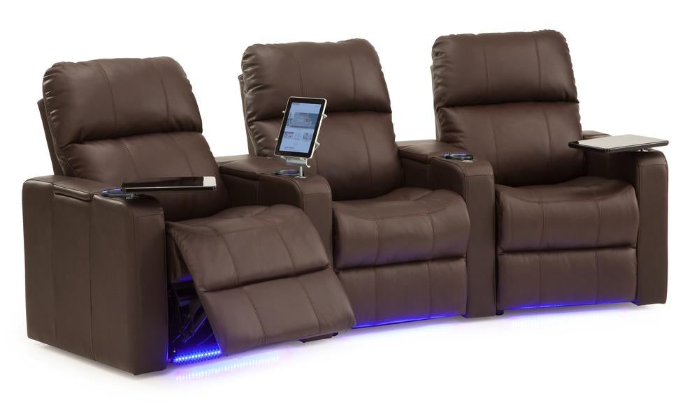 Elite - Reclining Sofa w/ 2 WEDGE Console Arms right front