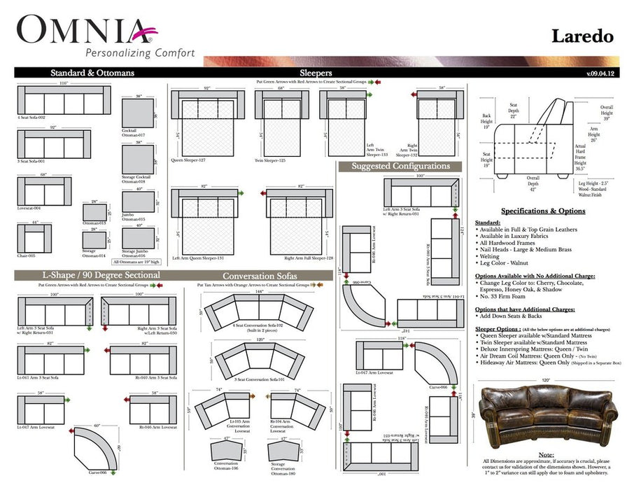 Omnia Laredo Sofa - leatherfurniture