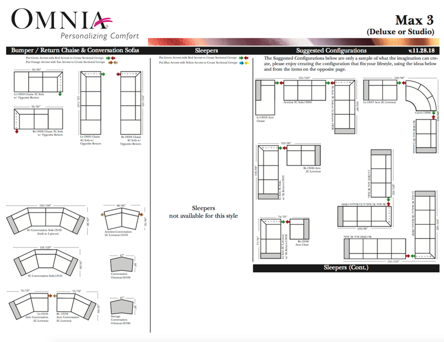 Omnia Max 3 Sofa - leatherfurniture