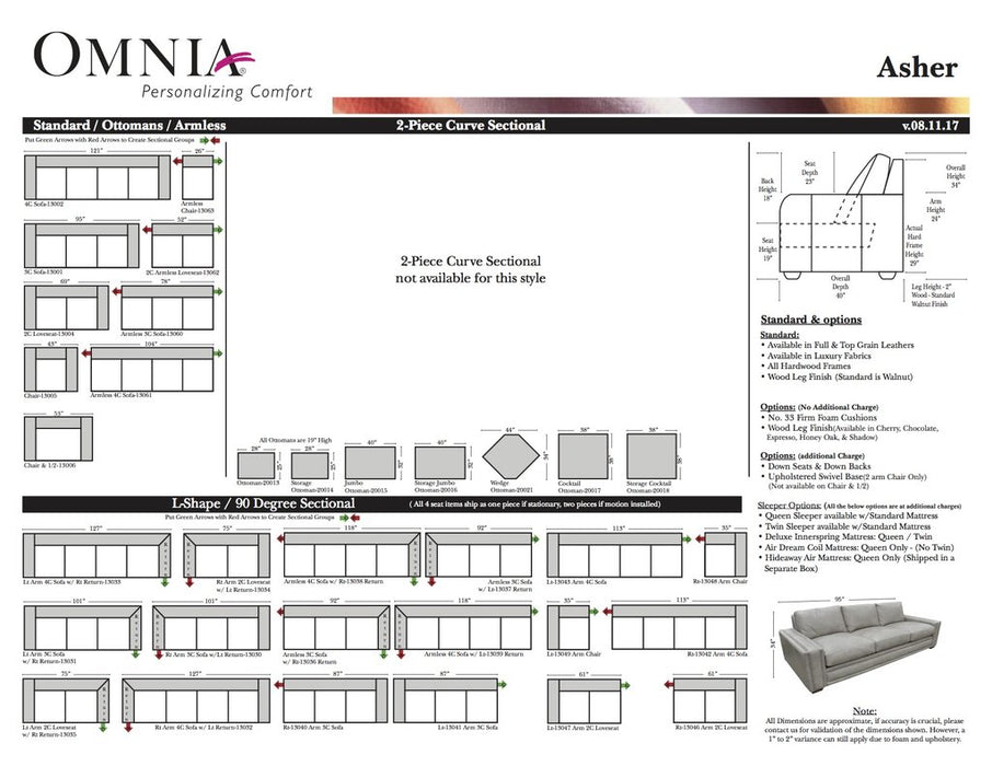 Omnia Asher Sofa - leatherfurniture