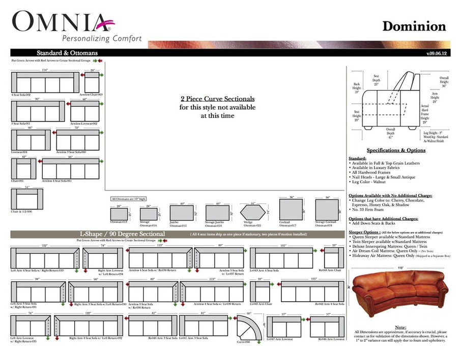 Omnia Dominion Sofa - leatherfurniture