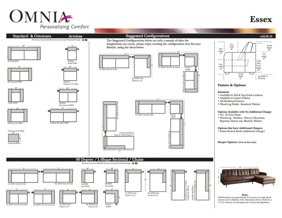 Omnia Essex Sofa - leatherfurniture