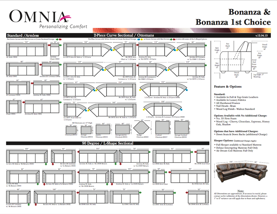 Omnia Bonanza Sectional